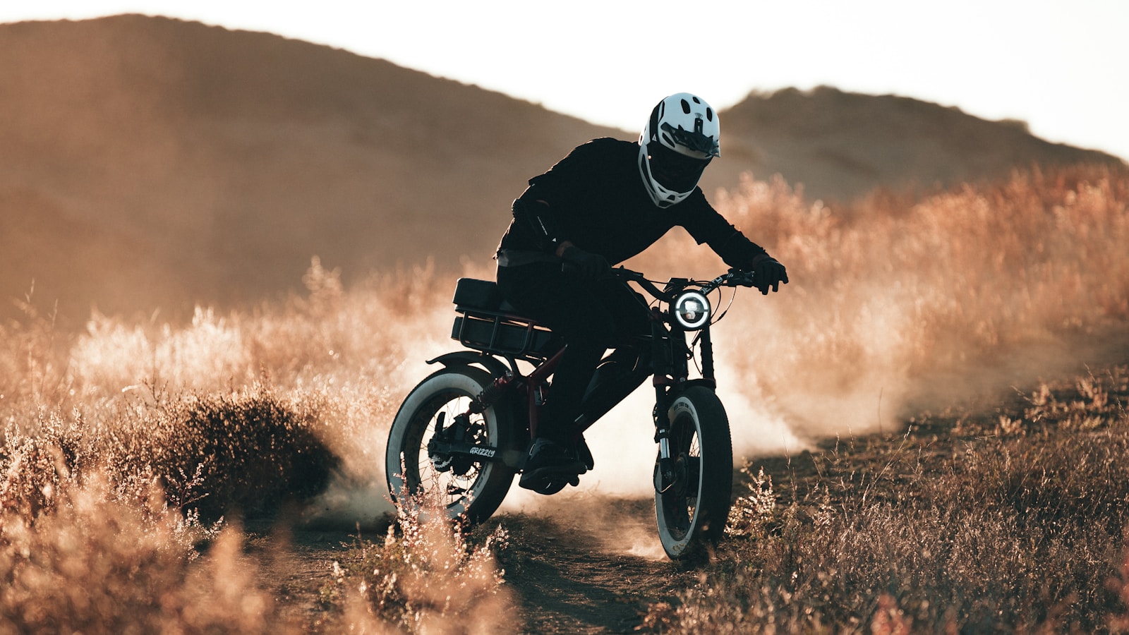 a person riding a motorcycle